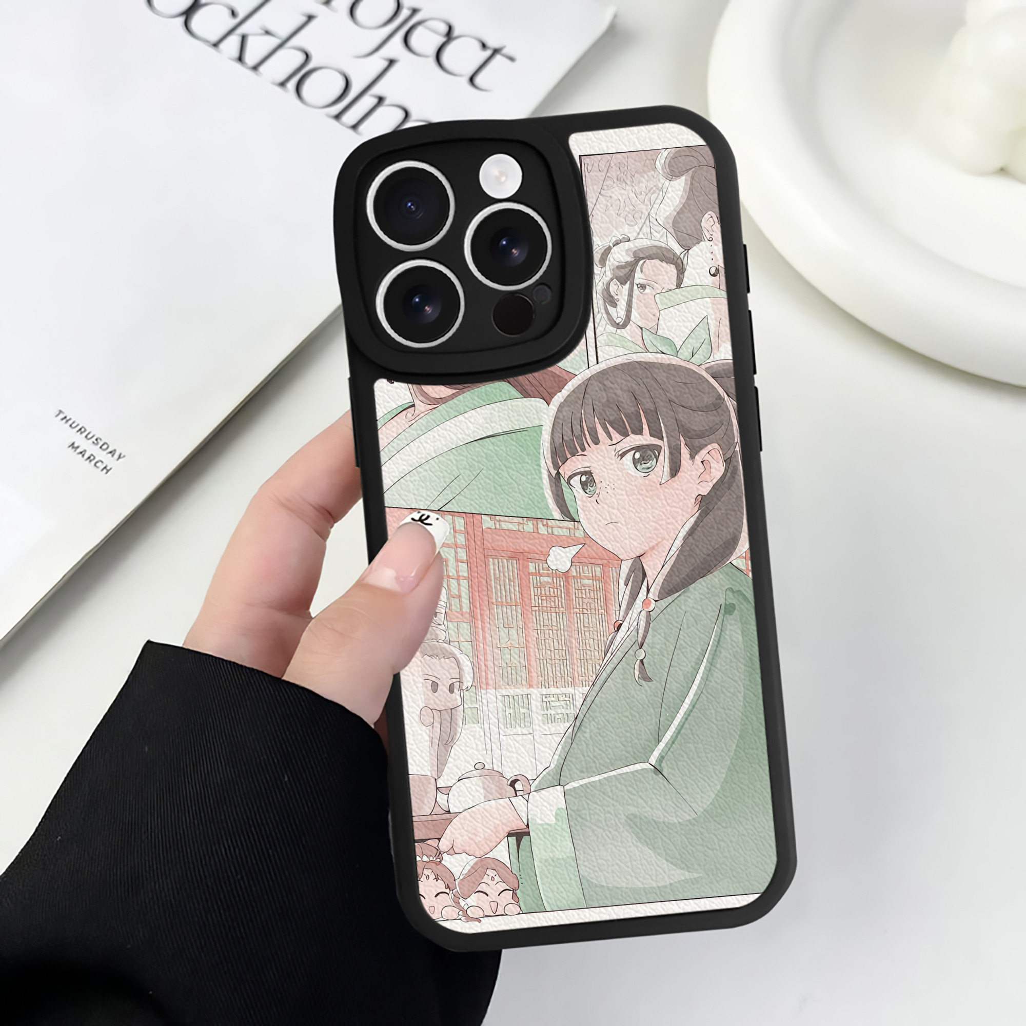 薬屋のひとりごと The Apothecary Diaries 【iPhone 16シリーズ対応】シリコンスマホケース（レザー調） 材質：シリコン